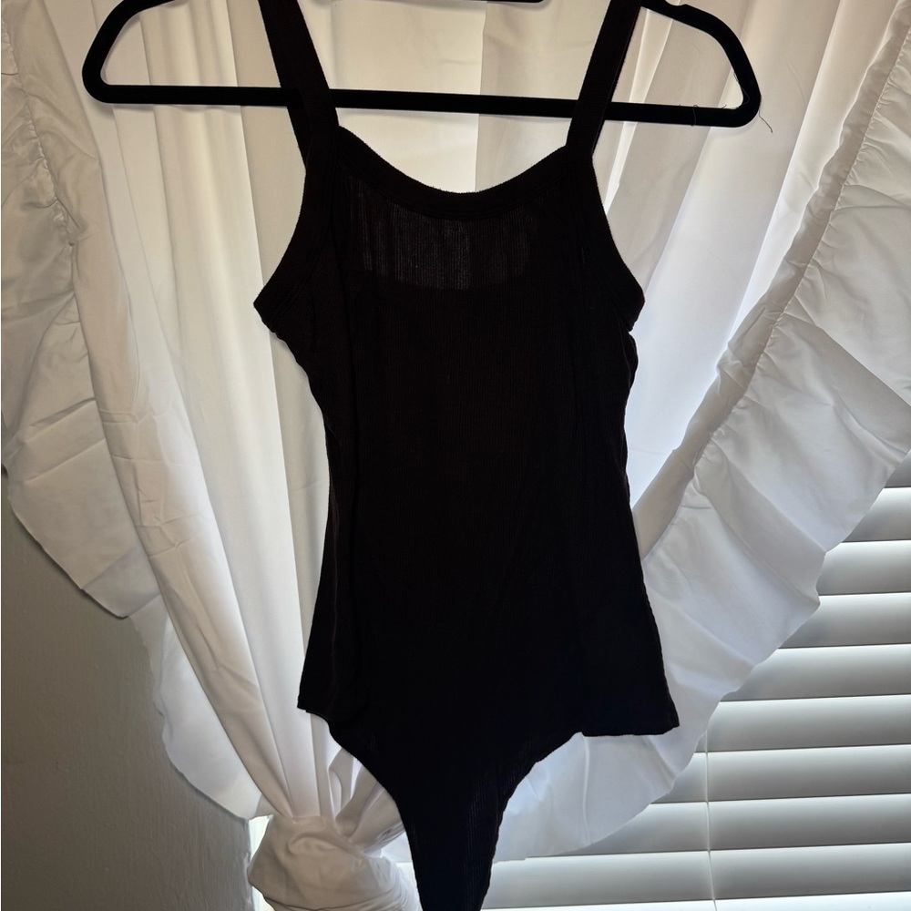 SET Active Ribbed Brown Sleeveless Top